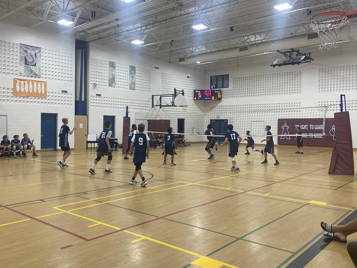 GAngelsMilton's tweet photo. Great energy tonight from our Sr Boys Volleyball team as they kick off the season. Thank you to our coaches for your dedicated time. Let’s go Angels!🏐 @GAngelsMilton @HCDSB @HCDSBFrench https://t.co/weYSpIvM8a