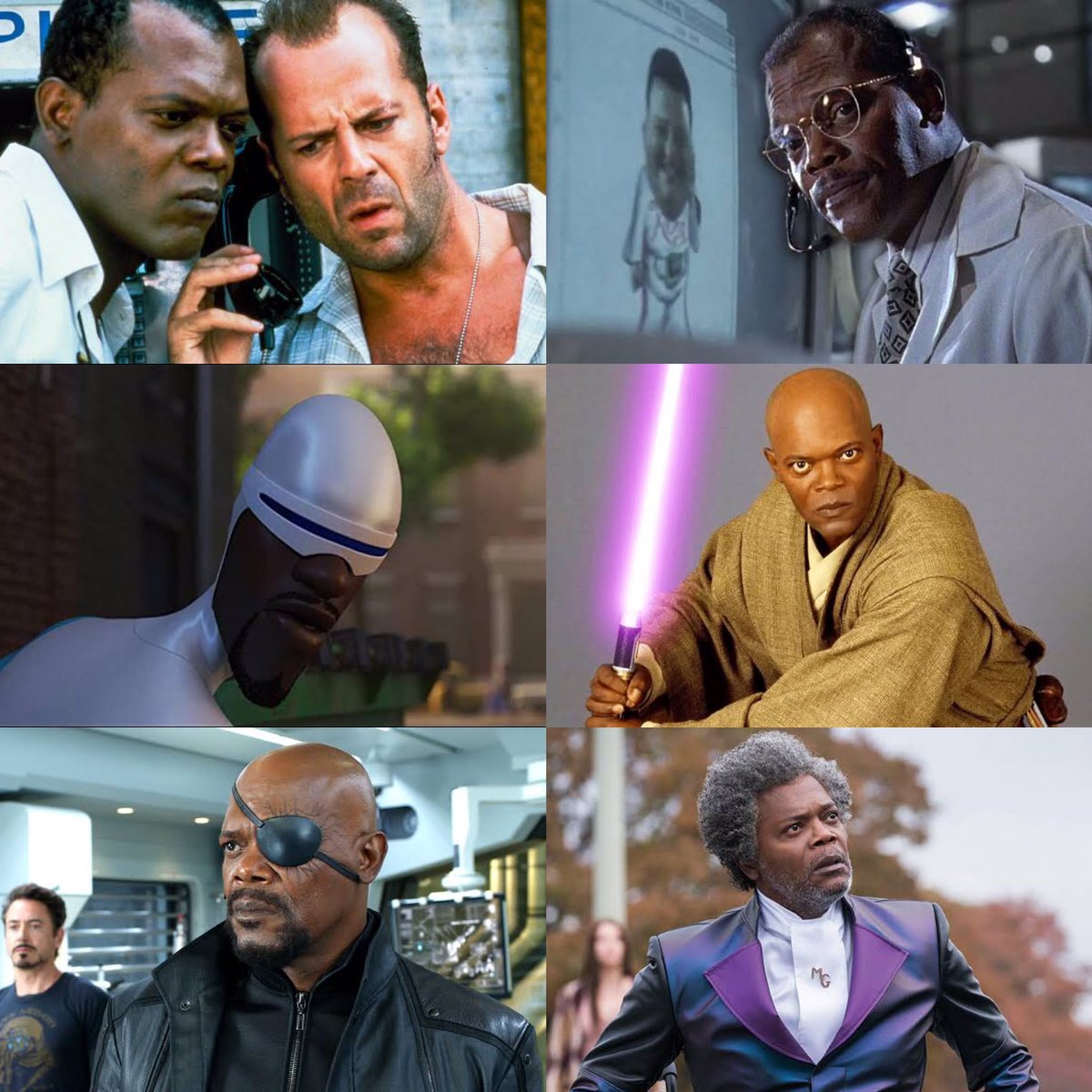 Ce mec a été dans des sagas comme Star Wars, Avengers, Die Hard, Jurassic Park et plein d’autres gros films.. il a régalé plusieurs générations 

Sam L Jackson est une légende du cinéma