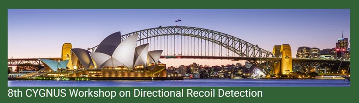 Directional detection of dark matter, neutrinos, and more!

Join us in Sydney, Australia for the 8th edition of the international CYGNUS Workshop on Directional Recoil Detection.

11th - 15th December 2023  indico.cern.ch/event/1258644/

Abstract submission open.
 
<a href="/cajohare/">Ciaran O'Hare</a> <a href="/ARC_DMPP/">Dark Matter Centre</a>