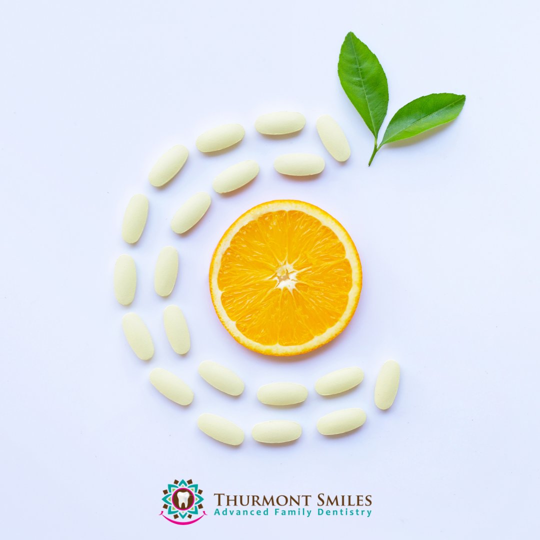 Vitamin C: Your Smile's Superhero! 
.
Say hello to a healthier smile with the power of vitamin C! This essential nutrient not only boosts your immune system but also plays a vital role in maintaining optimal dental health. 
.
Vitamin C promotes gum health, strengthens connective