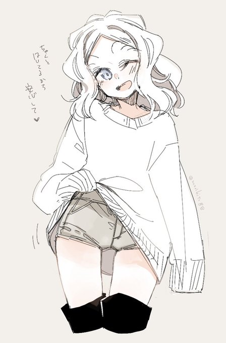 オーバーニットの心配してたら安心させてくれたちびっこちゃん☺️ #ちびっこちゃん朝活 