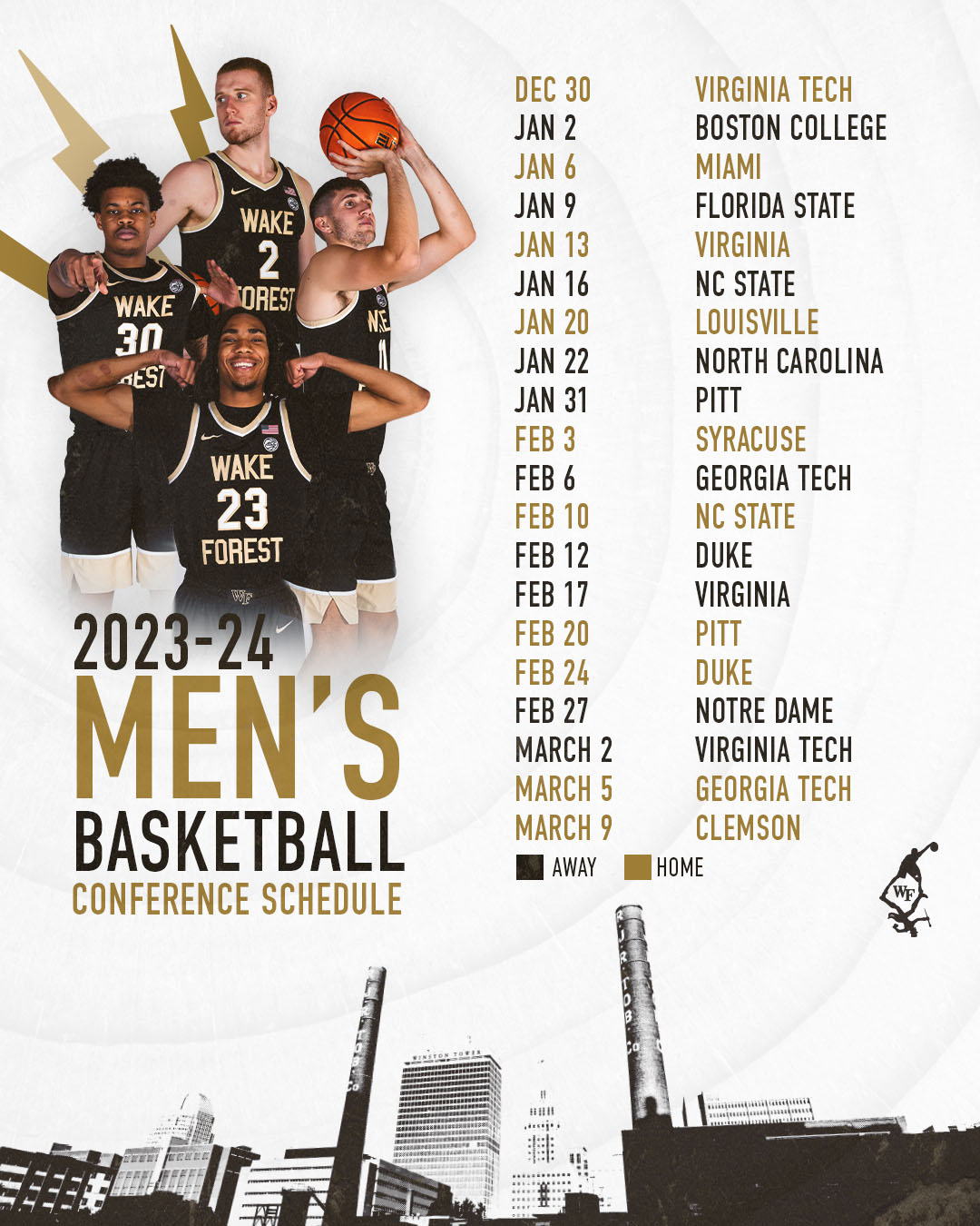 Wake forest basketball schedule deals