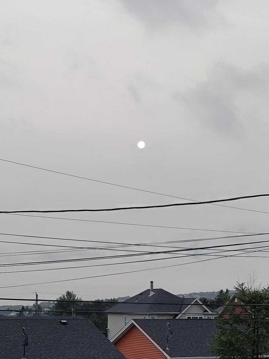 JimVatcher's tweet photo. @EddieSheerr Taken in Paradise from my backyard. This was at 5:35 pm. The sun looks like a white LED light https://t.co/VQXNaMd3UI