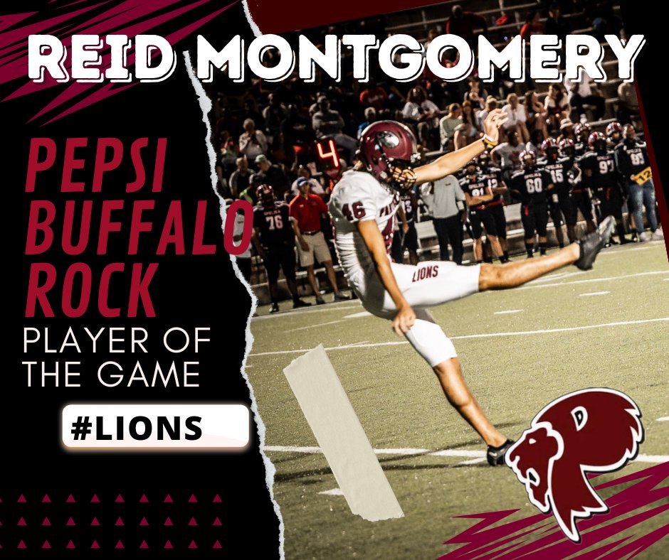 Congratulations, Reid Montgomery on being selected as the Pepsi Buffalo Rock Player of the Week!