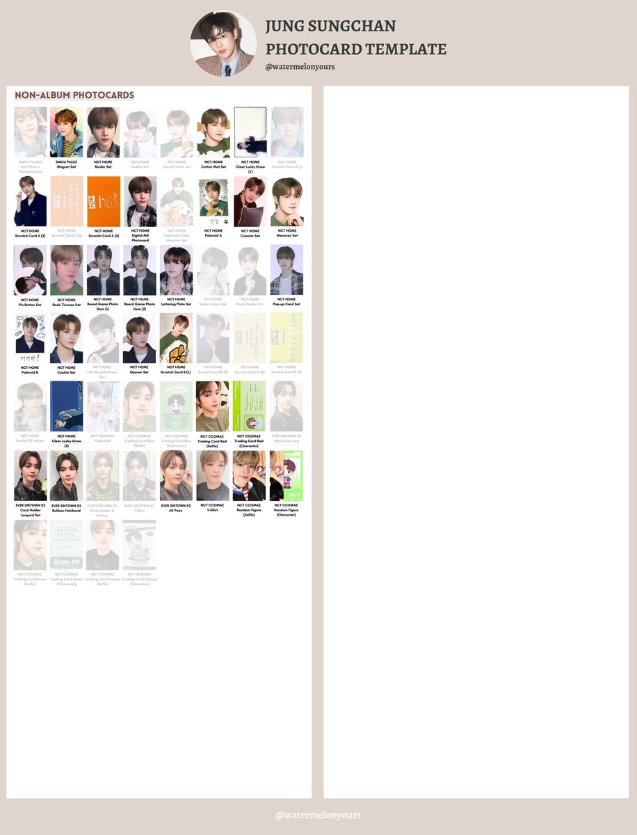 natashasuryani's tweet photo. WTS !!!

All Sungchan Photocard and MD
READY yang belum diputihin 

- ada yang jual SET dan PC only
- condi dan harga by DM
📍 : jakarta

Sungchan tablet pouch, card collecting book, resonance, mumo, beyond live, sanrio, universe, yizhiyu, dr g, smcu, spao https://t.co/NXbfRfl7TL
