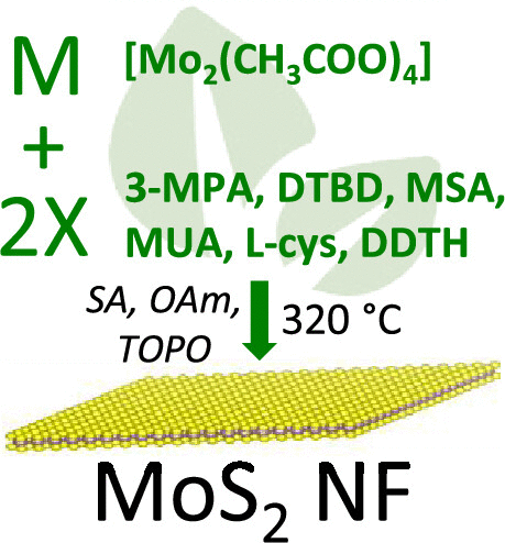 bhkenlo's tweet photo. Green Colloidal Synthesis of MoS2 Nanoflakes | Inorganic Chemistry https://t.co/S7E5zTI78f Sýkora and co-workers @InorgChem #molybdenum #MoS2 #NFs #nanoflakes #green #colloidal #TAA #3MPA #LCYS #MSA #MUA #DDTH #DTBD #HRSTEM #GIWAXS https://t.co/Ictjff7r3w