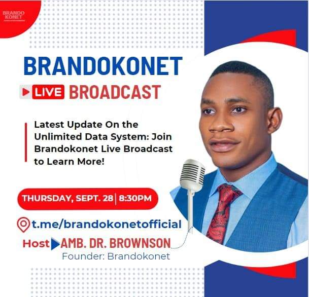 Goodmorning our esteem subscribers, for the benefit of those who don't have access to information, we want to do a 20-minute live broadcast with the CEO on Thursday and bring all of us together in one spirit and one mind.