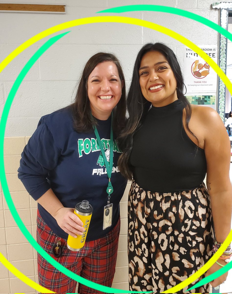 Today, A new member joined our Falcons family💚
Welcome Ms.Sadaf, our new first grade teacher. Good luck in your new step.
#ForestdaleStrong 
<a href="/Falcon_Cunneen/">Jenny Cunneen (she/her/hers)</a> 
<a href="/DrLTate/">Dr. LaDonna Tate (she/her/hers)</a>