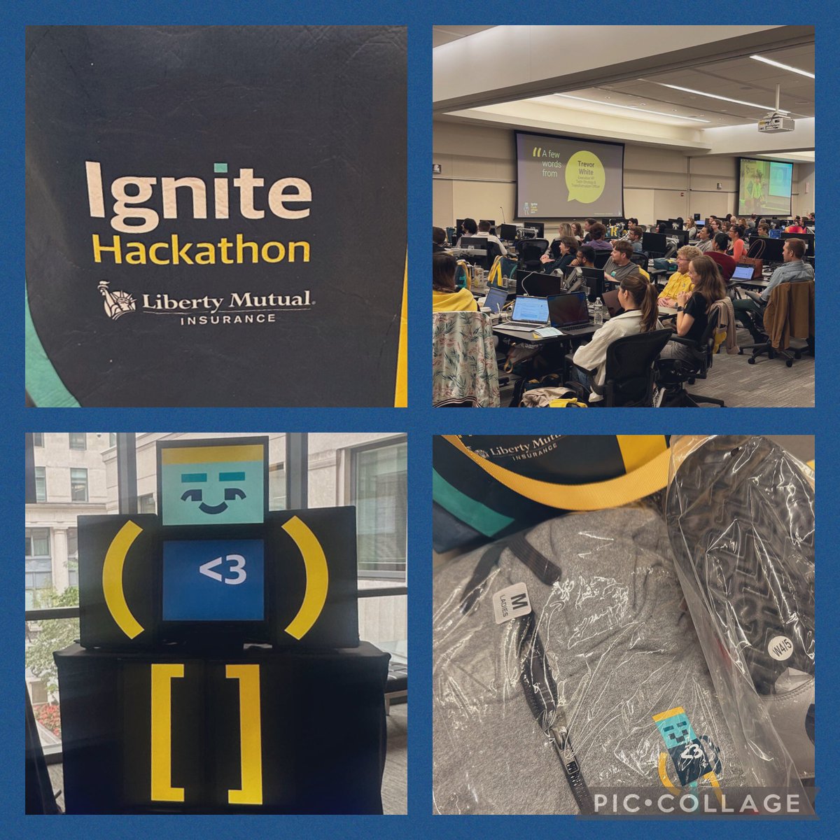 SusanBrennan4's tweet photo. Day One complete of @LibertyMutual #IgniteHackathon 2023! Energy is high, the innovation is flowing & over 300 hackers taking part across the globe. Delighted to be back again with my @Liberty_IT team, weβre going for gold this year! π https://t.co/ewXlM8r5J3
