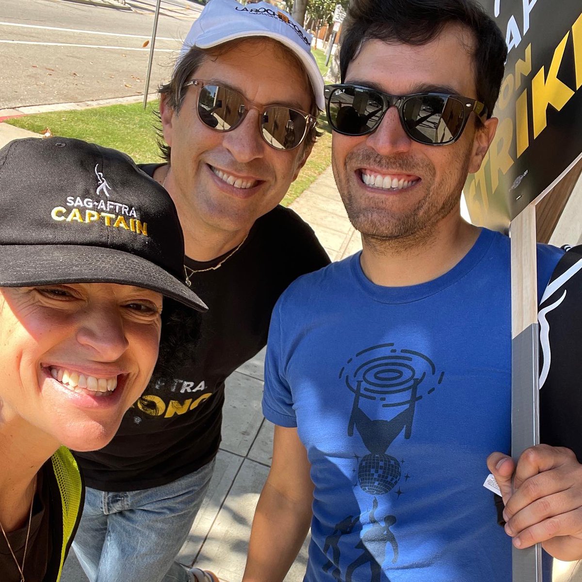 WGA suspended all picketing. But they didn't suspend showing up today in solidarity to support us SAG-AFTRA actors. And they SHOWED UP. I will never be able to properly put into words just how much it meant. And thankfully, I don't have to. I'll say THEIR words. CONGRATS WGA!!!