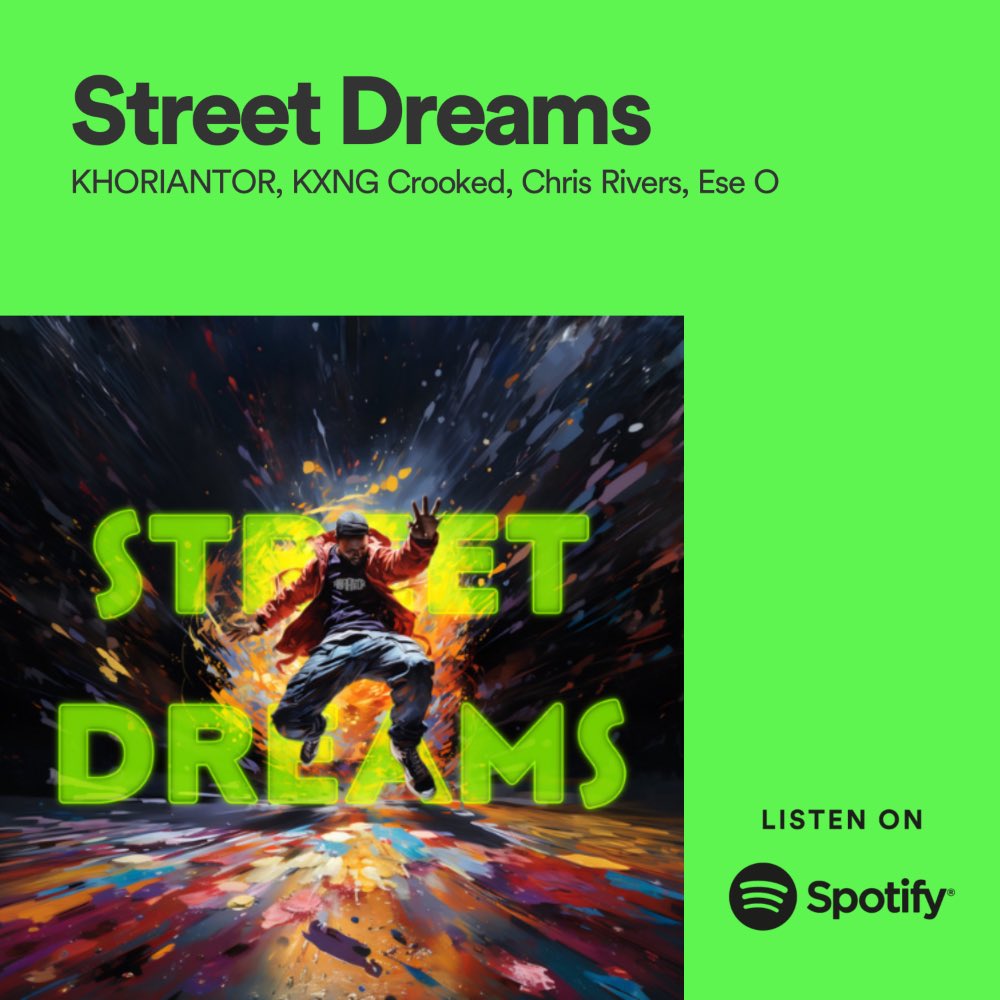 Escucha Street Dreams en Spotify 🔥 link in bio 💥

#khoriantor #streetdreams #kxngcrooked #chrisrivers #eseo #rapchileno #raplatino #rapmexicano #newsingle