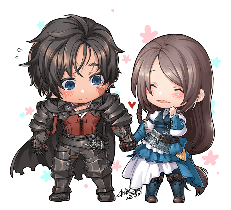 chibisaru00's tweet photo. @Salmone_blue 연어님이 요청하신 클라이브+질 의 뭔가 행복해보이는 모습입니닷 ^^* https://t.co/LDQ8ub57lc