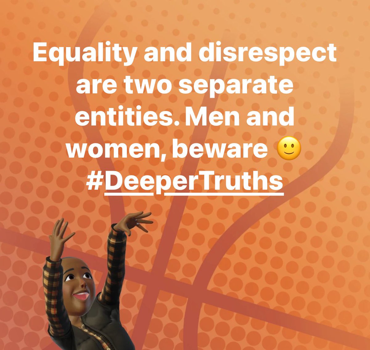 SammyOJoseph's tweet image. Equality and disrespect are two separate entities. Men and women, beware 🙂 
#DeeperTruths
