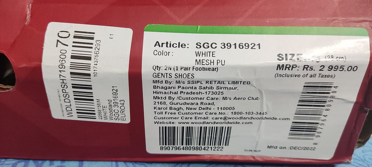 ranasworld's tweet photo. @MyntraSupport Shoes are in unused condition, security tag is intact, price tag is intact, original packing box, Sn. mentioned on box matching with invoice &amp; Return was created on same day of delivery still Ekart refuse to pickup the item https://t.co/hTRCHmvpPB