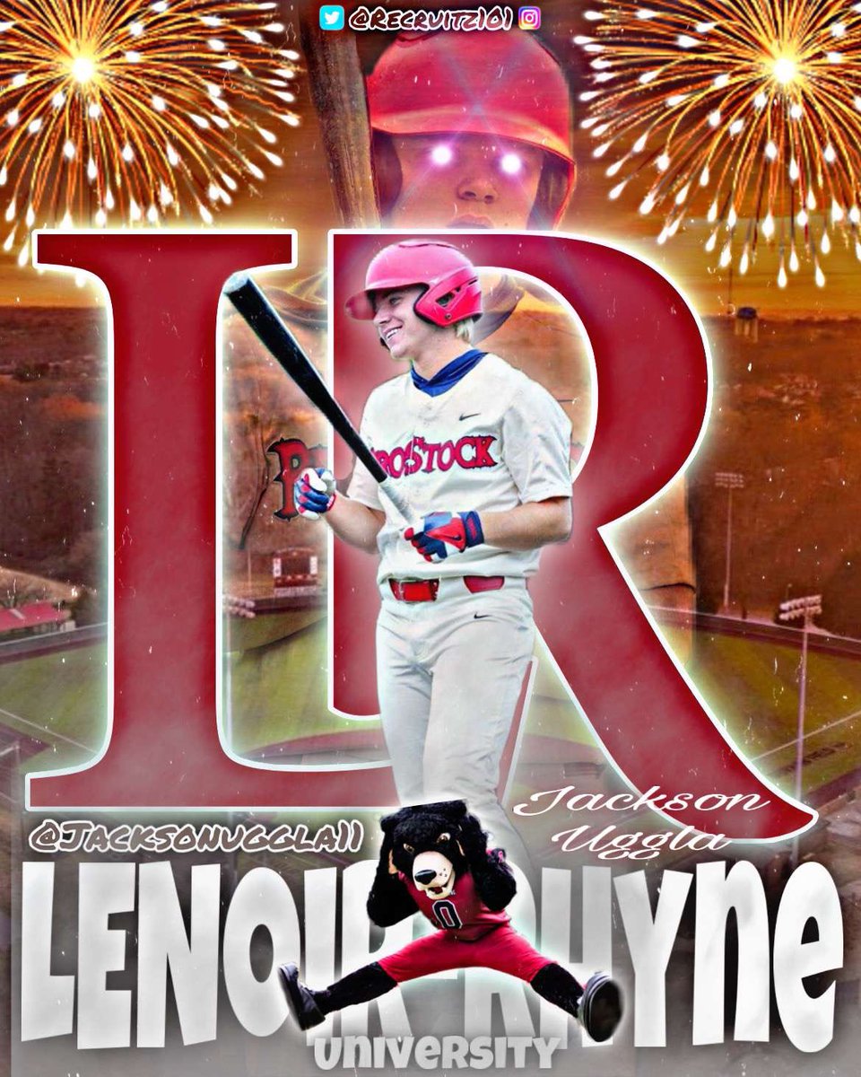 Jackson Uggla (@jackson_uggla) on Twitter photo I am extremely blessed to announce my commitment to Lenoir Rhyne University to further my academic and athletic career! I would like to say thank you to my family, friends, and coaches who have helped me succeed. Go bears!!
<a href="/CoachRamirez7/">Chris Ramirez</a> <a href="/prostockbc/">Pro Stock Baseball Club</a> <a href="/nccs_baseball/">NCCS Baseball</a> <a href="/Baseball_LR/">LR BEARS BASEBALL</a> I am extremely blessed to announce my commitment to Lenoir Rhyne University to further my academic and athletic career! I would like to say thank you to my family, friends, and coaches who have helped me succeed. Go bears!!
<a href="/CoachRamirez7/">Chris Ramirez</a> <a href="/prostockbc/">Pro Stock Baseball Club</a> <a href="/nccs_baseball/">NCCS Baseball</a> <a href="/Baseball_LR/">LR BEARS BASEBALL</a>