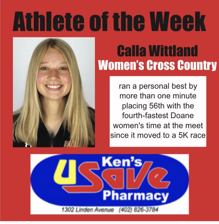 Our very own <a href="/CallaWittland/">Calla Wittland</a> has been named the Ken’s U-Save Pharmacy Tiger Athlete of the Week after her excellent showing at the #GreenoDirksen meet! Great job, Calla!