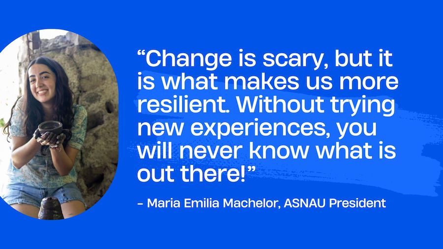 NAU's tweet photo. #HumansOfNAU β Maria Emilia Machelor, ASNAU President. What she wants her fellow students to know β¬οΈ
https://t.co/jAq9oLvvYz https://t.co/3op3pExe1n