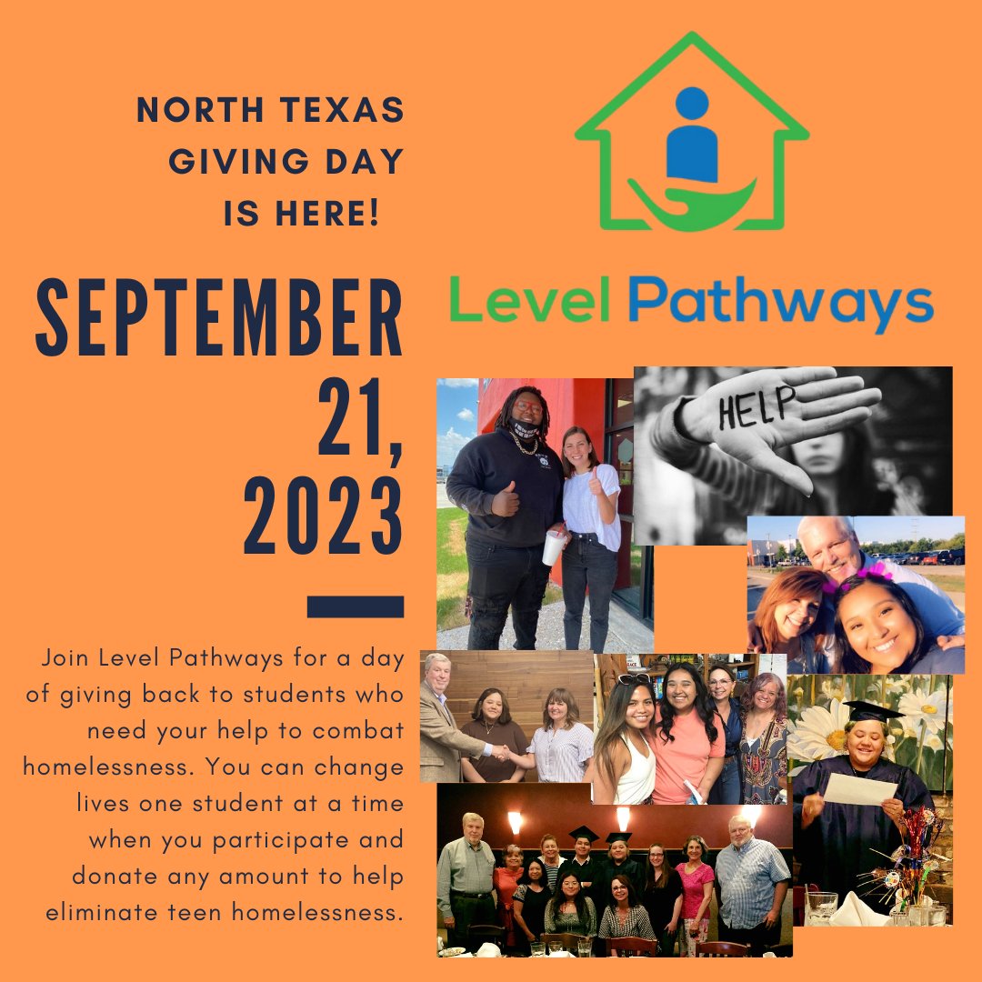 LevelPathways's tweet image. #NTXGivingDay 2023 is HERE!  Help #LevelPathways build a stronger, more vibrant #NorthTexas and #GiveWithPurpose today!

bit.ly/LevelPathwaysN…