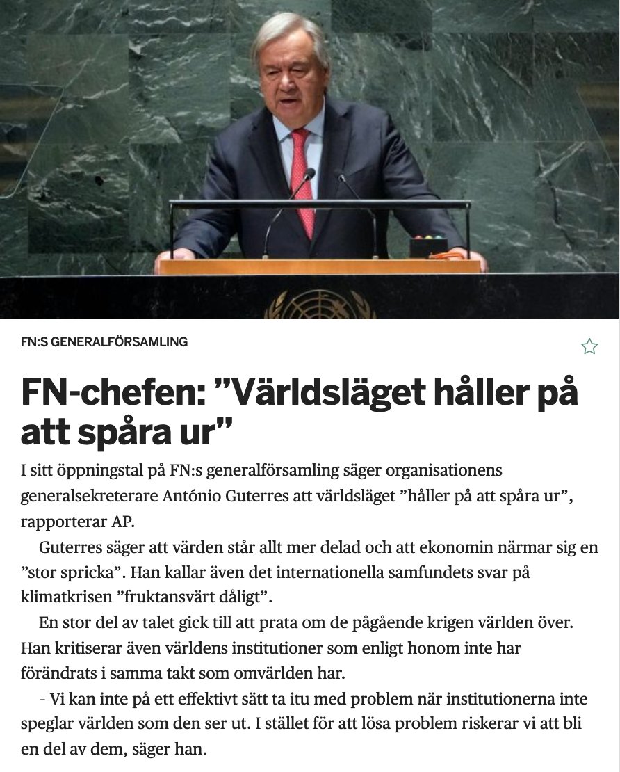 Vems världsläge ”håller på att spåra ur”? Vems ekonomin närmar sig en ”stor spricka”? Vems internationella samfunds svar på klimatkrisen ”fruktansvärt dåligt”? Ni ÄR problemet! -------------- The future does not belong to globalists. The future belong to patriots. The future