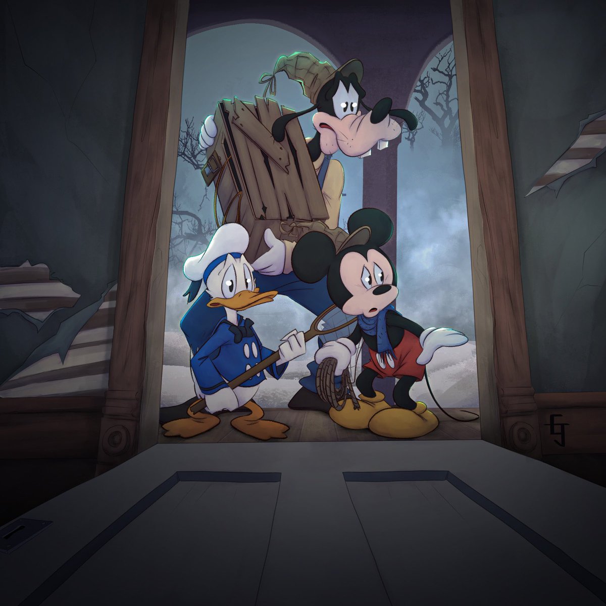 edjimenezart's tweet photo. Lonesome Ghosts 👻

#edjimenezart #madewithwacom #Disney100 #disneyanimation #illustration #MickeyMouse #art https://t.co/Yzr1zfthHa