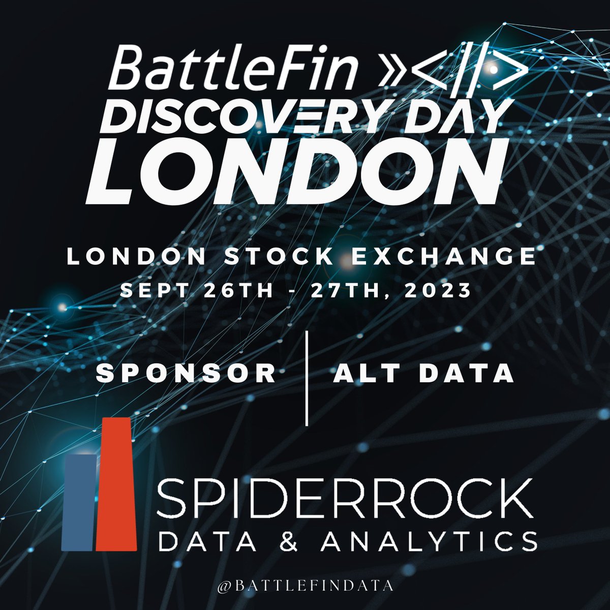 Craig Iseli and Kasia Kobylarz will be attending BattleFin’s largest European event of the year on September 26-27th at Discovery Day London, SpiderRock will be having one-on-one meetings to learn more about our offerings and meet the team! Learn more: battlefin.com/events/london-…