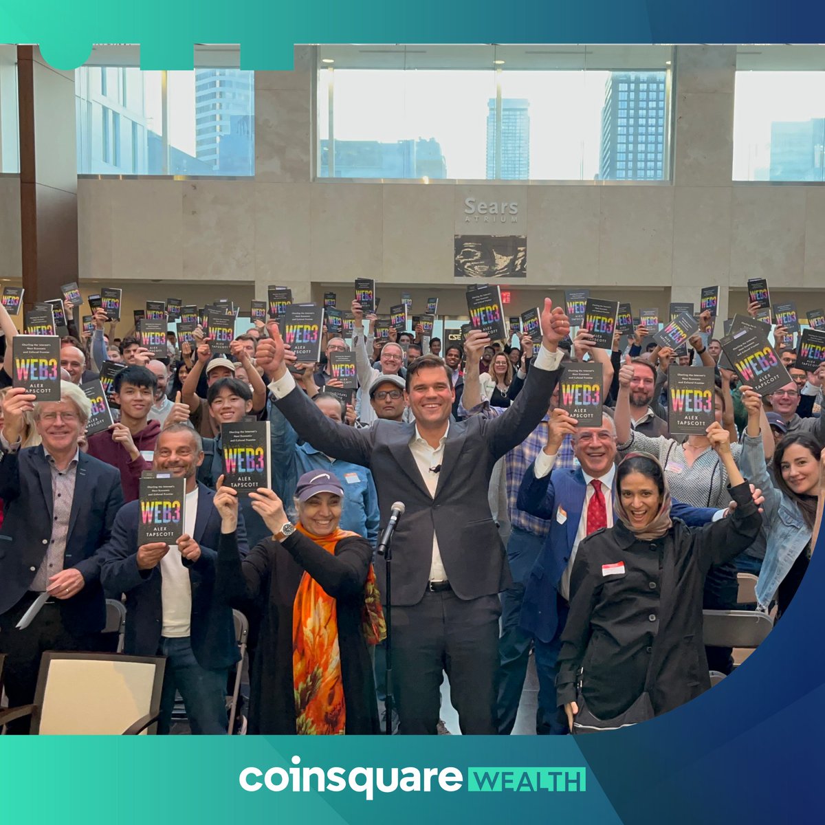 Coinsquare's tweet photo. We are proud to be among great company in sponsoring Alex Tapscott’s book tour for his new book, Web3!
Last night's event in Toronto kicked off the Canadian leg of the tour with several stops across Canada. Keep an eye out for upcoming event dates!
#web3book #web3 #blockchain https://t.co/F9KGfYxhb9