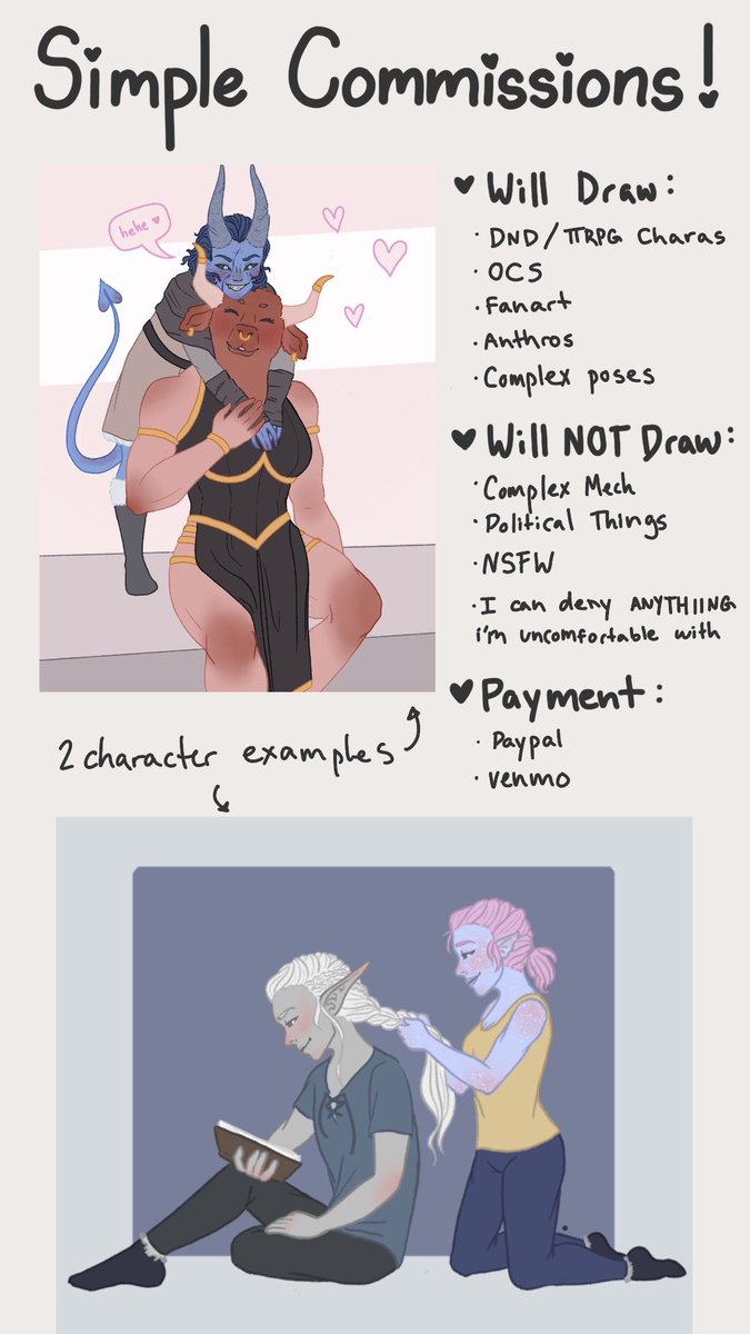 bardsandnoble's tweet photo. I’ve not done this here before but I’m recovering from a surgery and still got bills to pay so here we go lol

I’m opening   C o m m i s s i o n s !

Msg me if interest or for more info :) https://t.co/wMTdHKU3YS