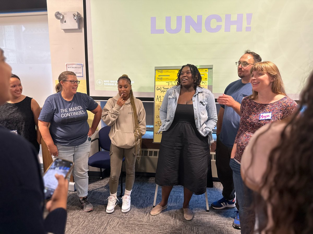 NYCOutwardBound's tweet photo. Today we welcomed 43 returning & 9 new #CrewInitiative schools to our offices for the 2023-24 kick-off! β We jumped right into it by challenging our Crew Guides to a #teambuilding and #communication activity! https://t.co/qU3BTcK66a