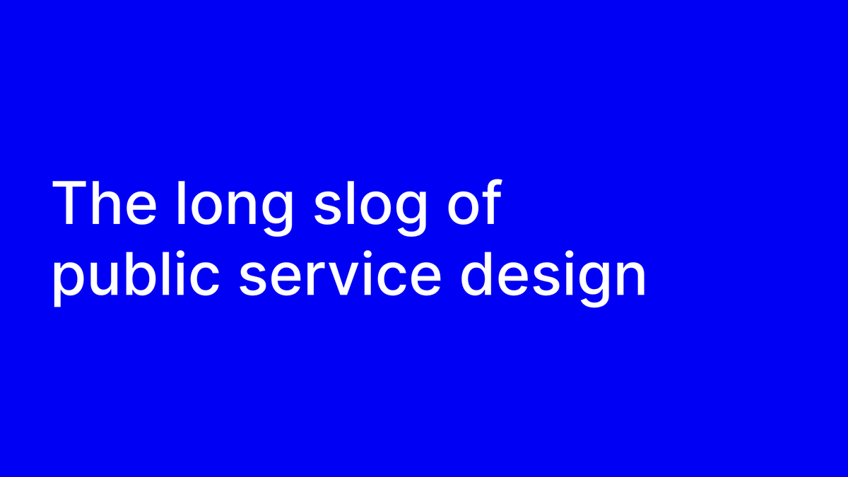 @claragt, @KaraKane_kk and I even managed to have a call discussing our talk—through 3 time zones and despite the background noise of crying a toddler, singing people in a train station and laughing football lads. Join us at #SDinGov on Friday: govservicedesign.net/programme/long… 🧵6/