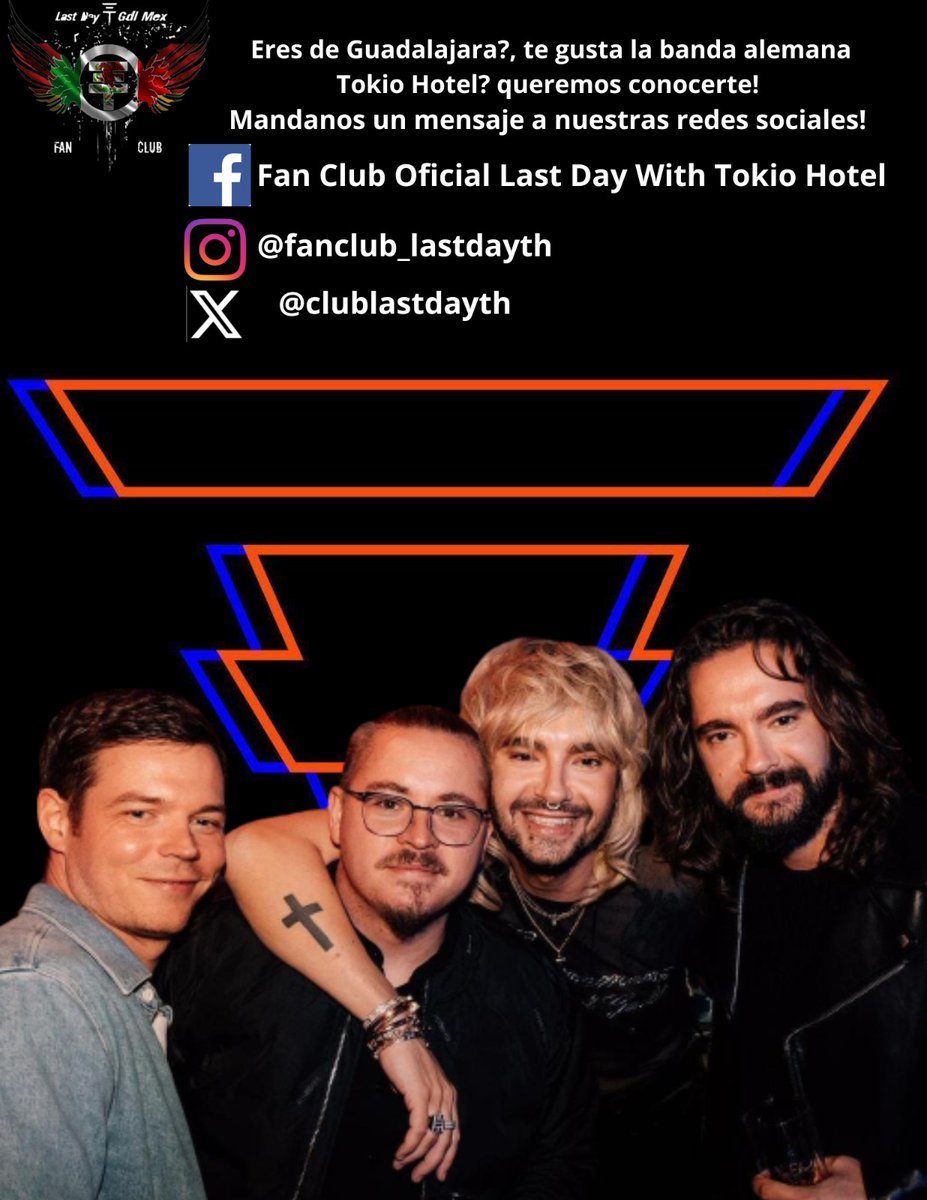 Estamos buscando fans de <a href="/tokiohotel/">Tokio Hotel</a> en Guadalajara!