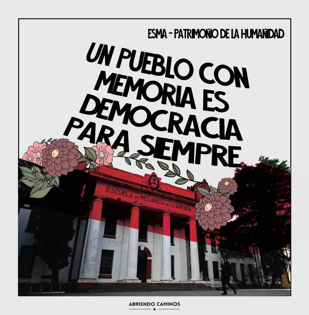 👉🏻El museo de la Esma fue declarado hoy Patrimonio de la Humanidad. 

🔥La memoria es el ejercicio de los pueblos para mantener la llama que lucha por un futuro más justo. 

No olvidamos. No perdonamos. No nos reconciliamos. 

Hoy mas que nunca: a defender la democracia.
