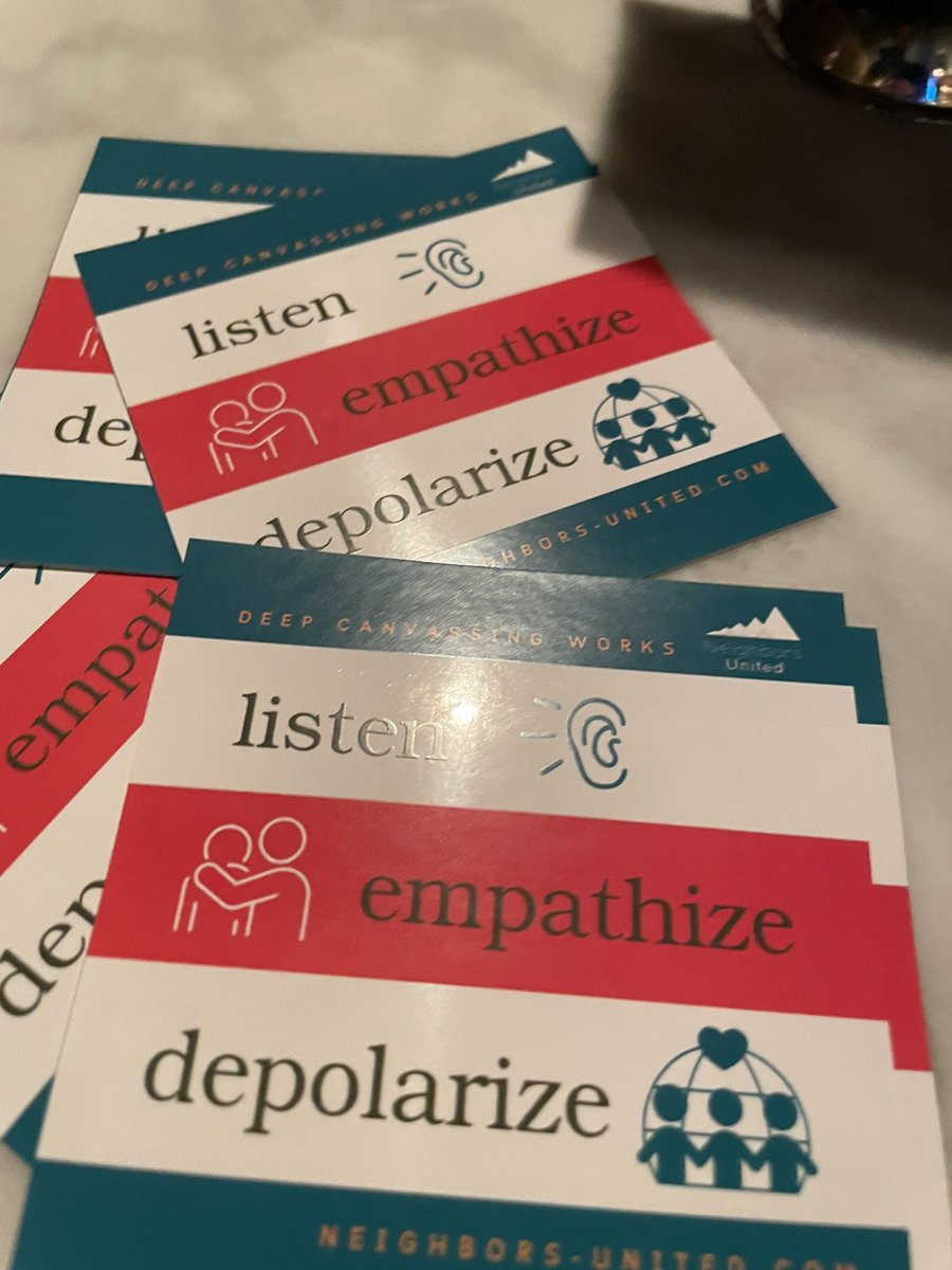 Robb Barnes 🇨🇦 (@robb_barnes) on Twitter photo Amazing to hear from Montana Burgess from <a href="/neighbours_u/">Neighbours United</a> about trailblazing tactics for changing hearts and minds on #climate.
Deep canvassing is about listening empathetically and non-judgmentally. Looks like a powerful force for movement-building.
<a href="/CAPE_ACME/">@CAPE-ACME</a> Amazing to hear from Montana Burgess from <a href="/neighbours_u/">Neighbours United</a> about trailblazing tactics for changing hearts and minds on #climate.
Deep canvassing is about listening empathetically and non-judgmentally. Looks like a powerful force for movement-building.
<a href="/CAPE_ACME/">@CAPE-ACME</a>