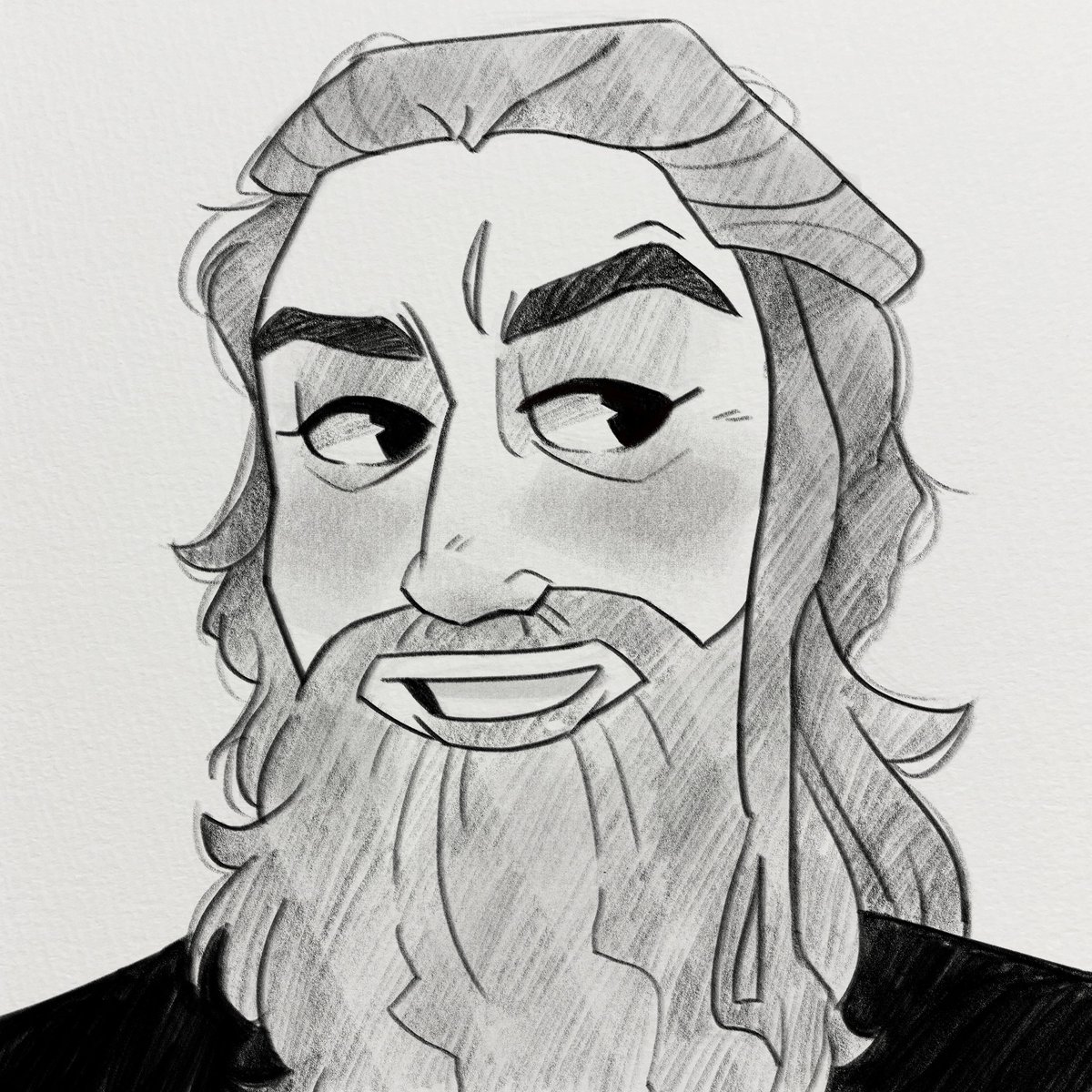 This is my first time drawing blackbeard! #OFMD