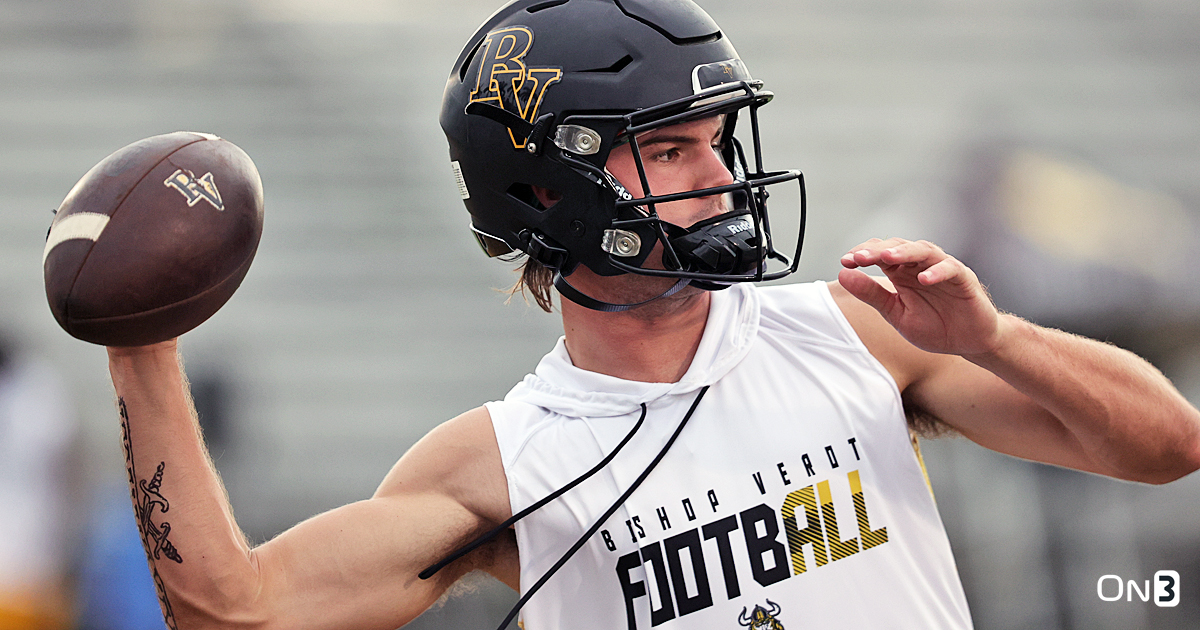 Carter Smith is a Top-10 QB in the 2025 class and Penn State is a school in consistent communication with the Bishop Verot four-star: on3.com/news/2025-4-st… (On3+)