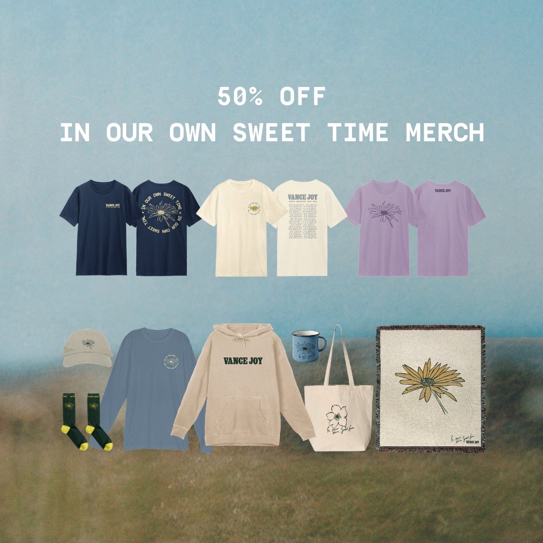 End of tour merch sale on my store for the next 48 hours. All merchandise 50% off. vancejoy.lnk.to/Store