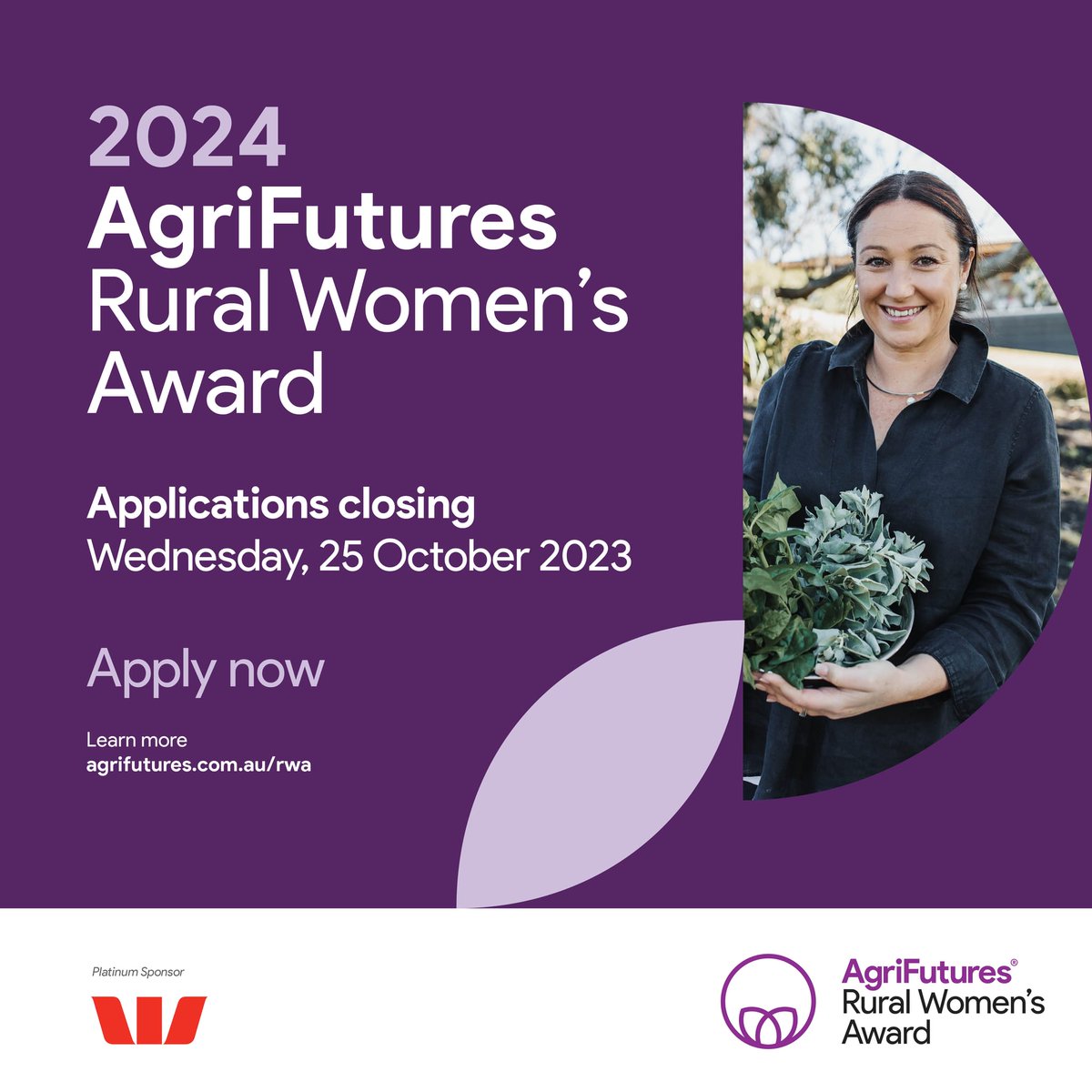 Country to Canberra (@countrycanberra) on Twitter photo Applications are now open for the 2024 <a href="/AgriFuturesAU/">AgriFutures Australia</a> Rural Women’s Award and Acceleration Grant. Applications will close 25 October 2023.
Find out more at👉 agrifutures.com.au/opportunities/… Applications are now open for the 2024 <a href="/AgriFuturesAU/">AgriFutures Australia</a> Rural Women’s Award and Acceleration Grant. Applications will close 25 October 2023.
Find out more at👉 agrifutures.com.au/opportunities/…