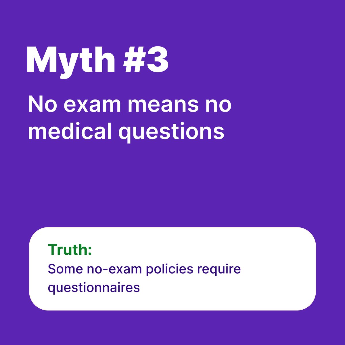 Our latest post covers 6 myths about no-exam life insurance—and what's actually true. How many have you been believing? To see the full list, check out our blog post! meetfabric.com/blog/myths-abo…