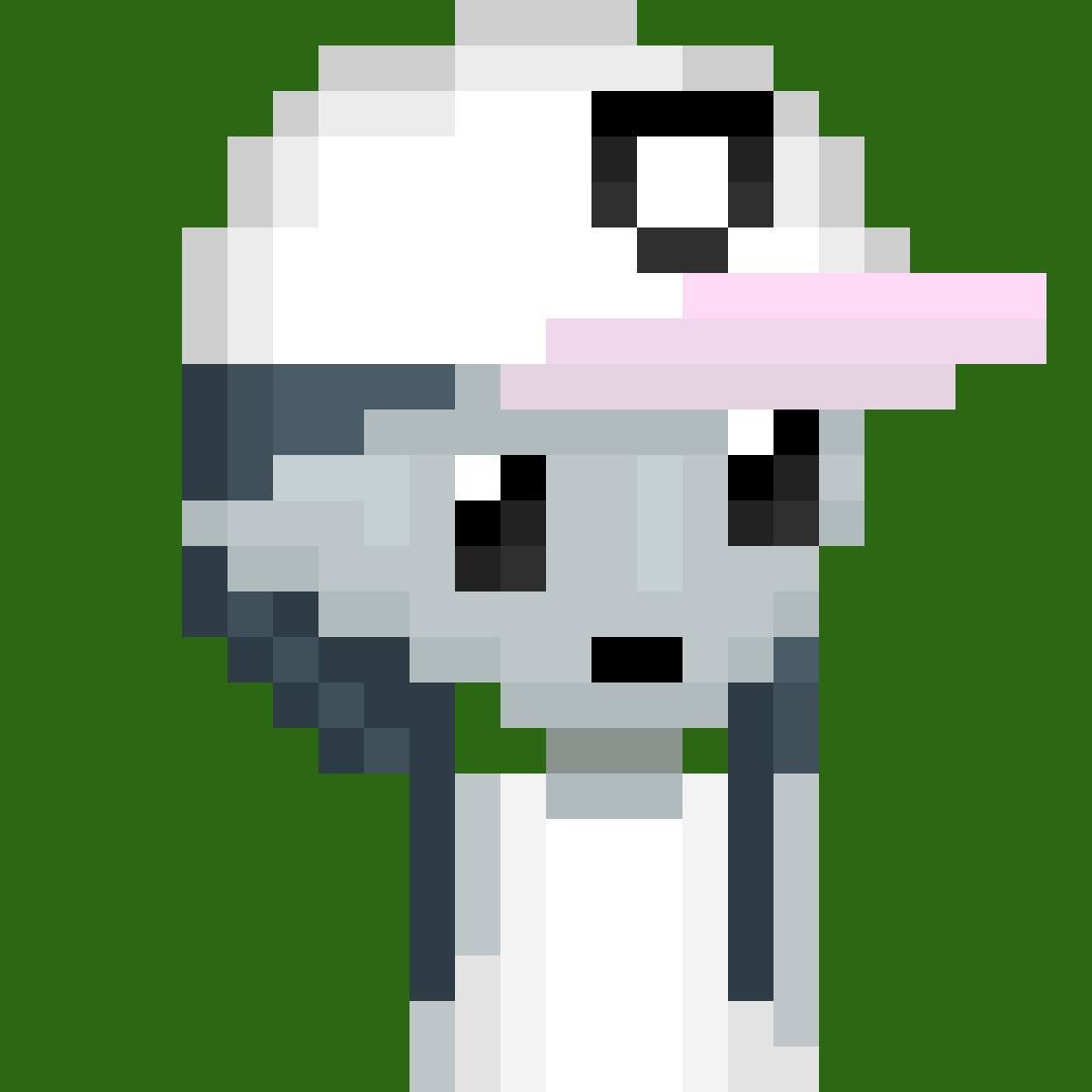 I was approached by one of the whales of the #Milady project (which Elon Musk liked 👀), and asked to make a good #pixelart in the Milady style. Voila - Pixelady! 🫶