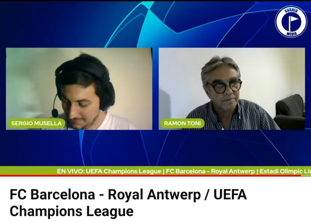 RamonToni's tweet image. Gracias a quienes nos siguieron en la primera transmisión de la #uefachampionsleague 2023-2024
🎤🎧🏆⚽⚽⚽ #Cornermedia 
youtube.com/live/0H0sKzCJD…