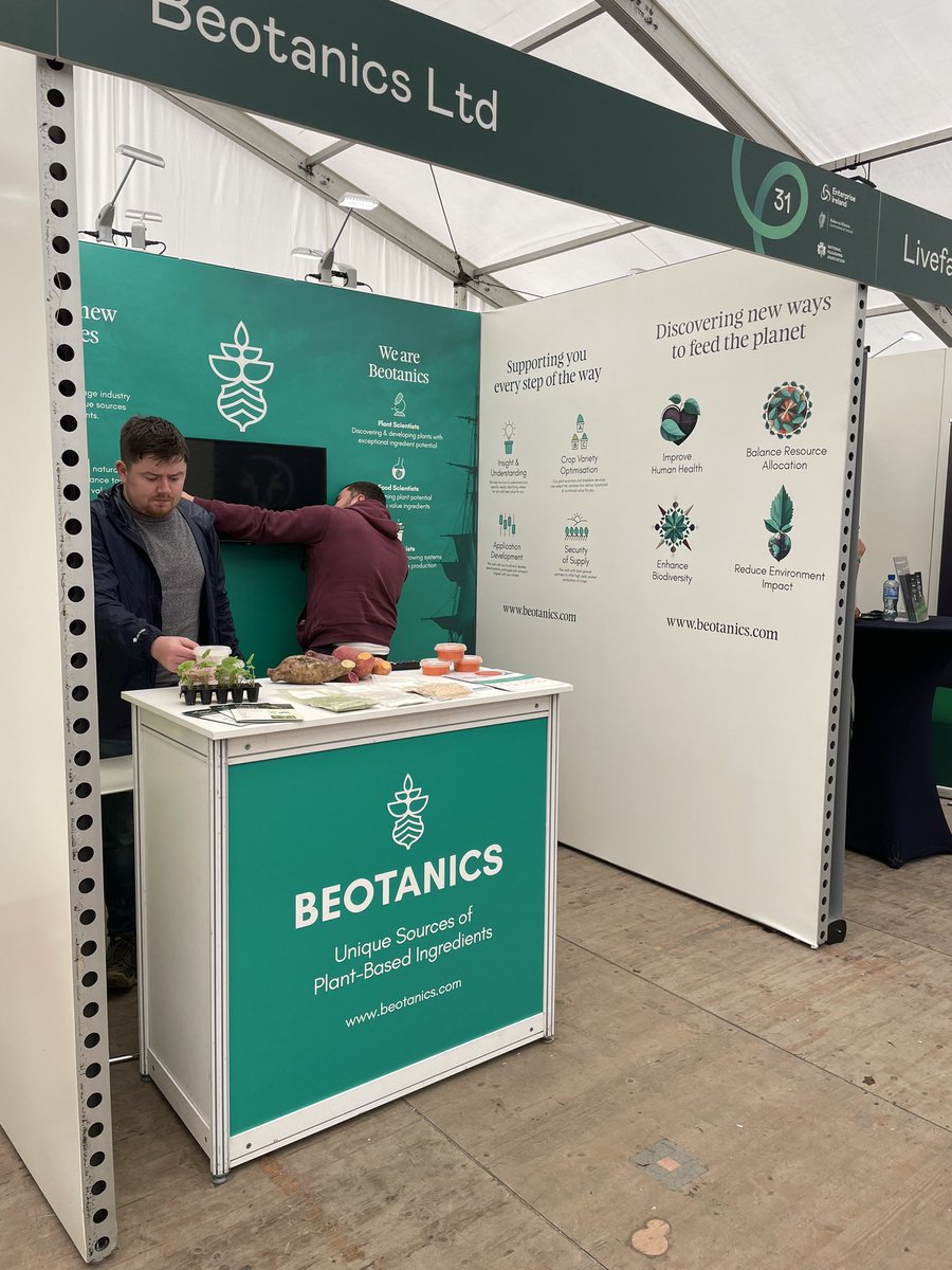 We are delighted to inform that Beotanics were selected for the Crop Technology Award in the Innovaton Awards in the Enterprise Ireland  Innovaton Arena at the National Ploughing Association / Championships 2023. #cropscience #plantbasedfoods