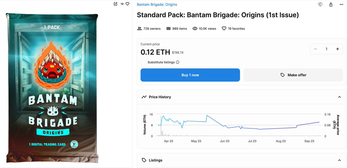 kisher_eth's tweet photo. Bear market you say? 
@Blokpax holders doing pretty damn well imo 📈

1. #BantamBrigade Unopened 1st Issue Pack (@BarefootRepub)
2. @LostMinersETH 
3. Card Geek Hall of Fame PFP
4. One of our @bpxcollect community members (@Schmoe) won a Tesla by burning a Schrodinger Circuit! https://t.co/ZWi1MeUkk5