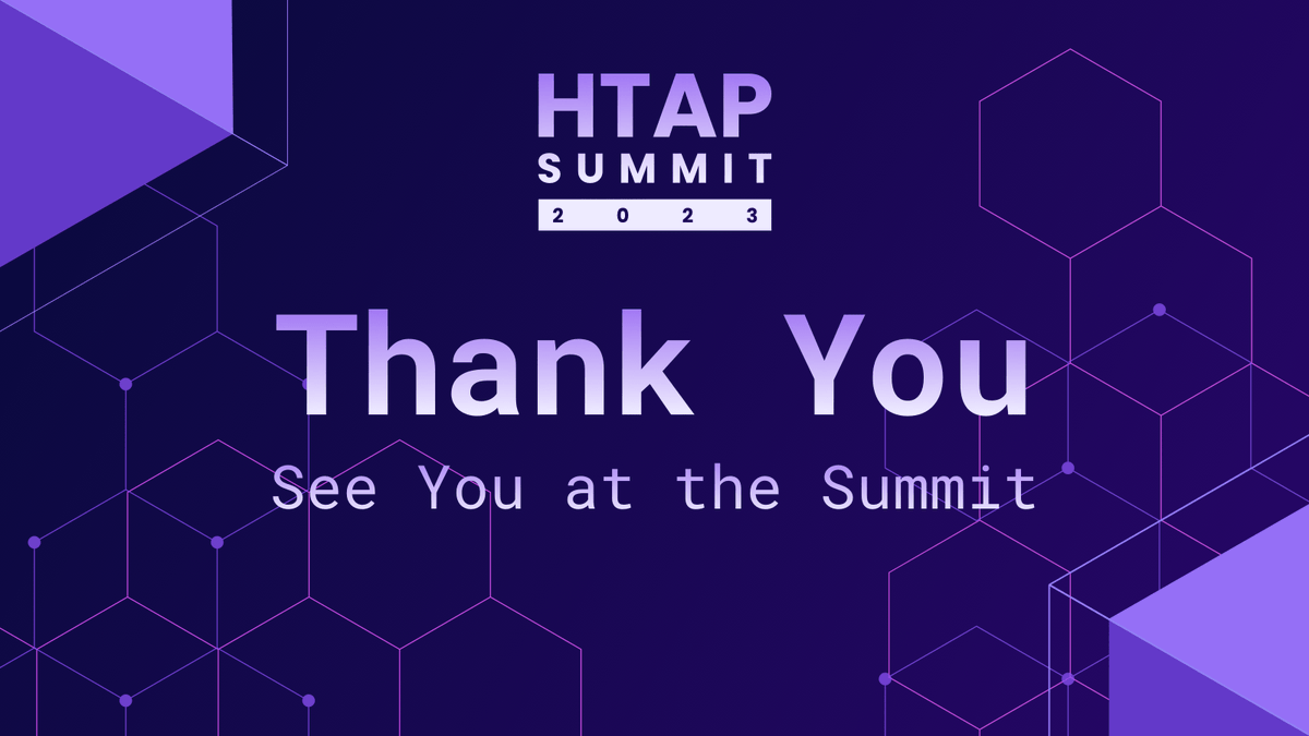 sunbains's tweet photo. Thank you to everyone who has shown interest and support for the HTAP Summit. Your support and enthusiasm are what make this event truly special.
Get ready to connect and explore the future of HTAP technology. We’ll see you tomorrow!
#HTAPSummit23 https://t.co/jbxsGLFJnM