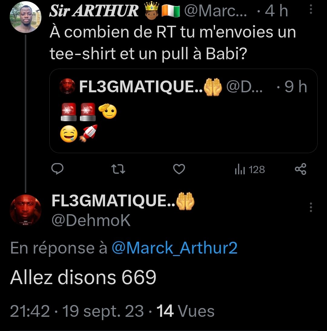 Marck_Arthur2's tweet photo. Les gars, j'ai besoin de 669 Rt pour que mon GOAT m'envoie pull à babi https://t.co/AUmLA4tY1t