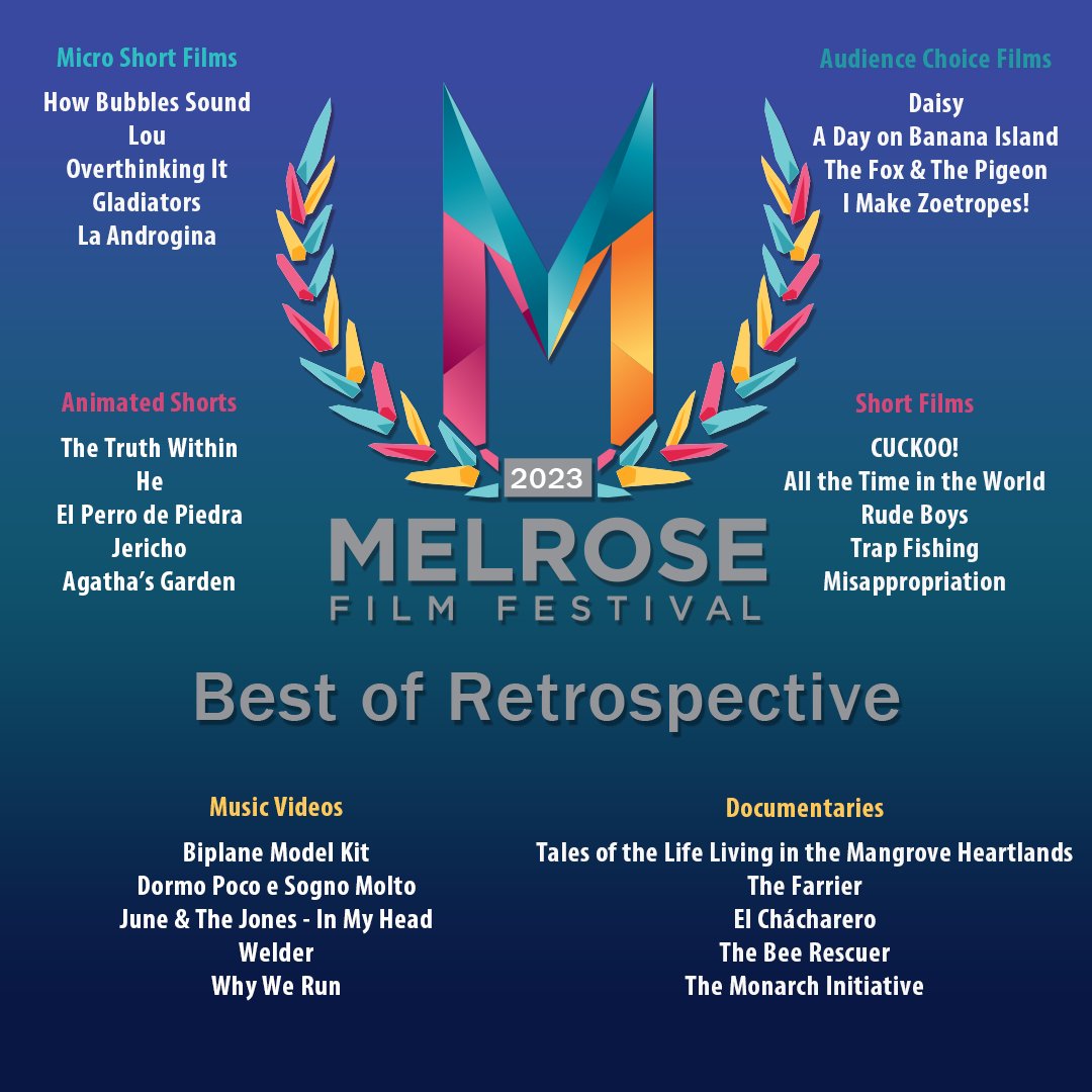 Join us Saturday, October 7th starting at 1pm, as we screen the best selections from the first five years of Melrose Film Festival!  See all the amazing category-winning short films on our 165 inch LED wall.