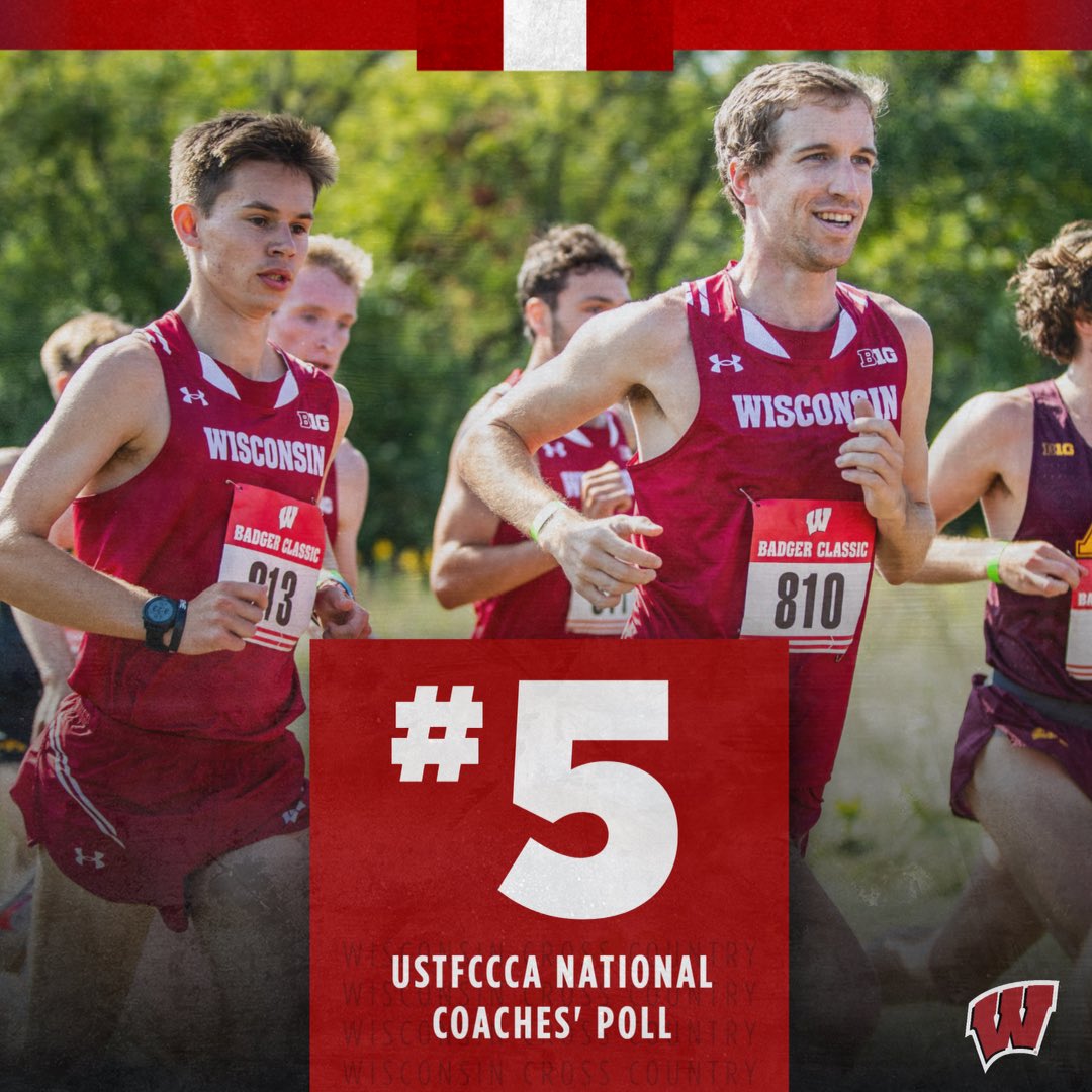 BadgerTrackXC's tweet photo. The second USTFCCCA poll of the season is here 

The women climb two spots after their Badger Classic win while the men stay put at No. 5

#onwisconsin || #badgers https://t.co/AuzcotWTcf