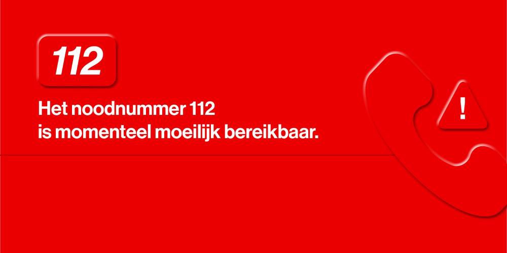 ⚠️Noodnummer 112 tijdelijk moeilijk bereikbaar❌

Door een storing is het noodnummer 112 moeilijk bereikbaar. Kan je het noodnummer niet bereiken, gebruik dan de alternatieve nummers, maar probeer altijd eerst naar 112 te bellen. 

0471 512 904 / 0471 512 970 / 0471 513 142