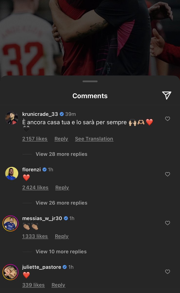 MilanPosts's tweet photo. 💬 Krunic: "And it's still your home, and it will be forever."

😢🥺 https://t.co/nHojUPYBxy