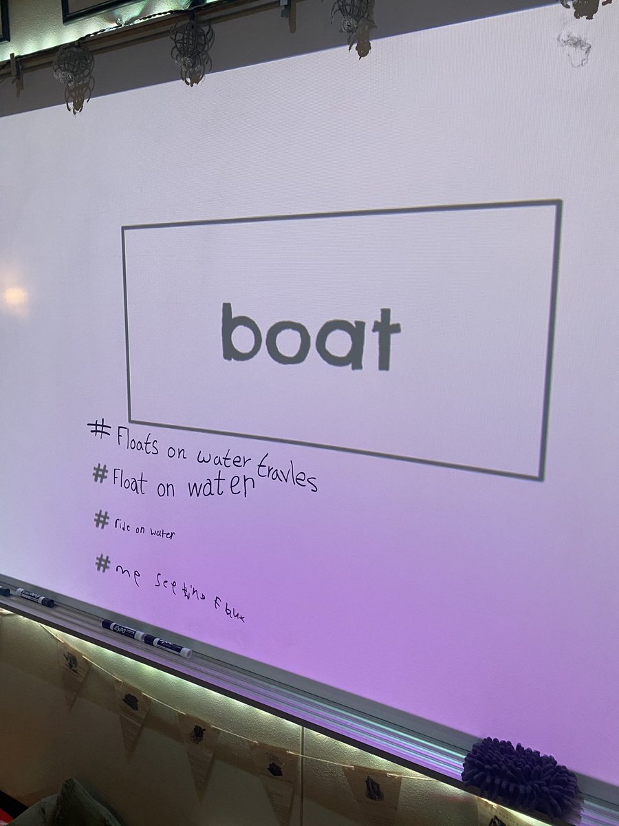 The sweet stylings of Caveman Poetry😜 We played the best game where we practiced writing #hashtags.  This transfers to writing short summaries for each paragraph when we read passages. Our hashtags are short and sweet, caveman talk only!