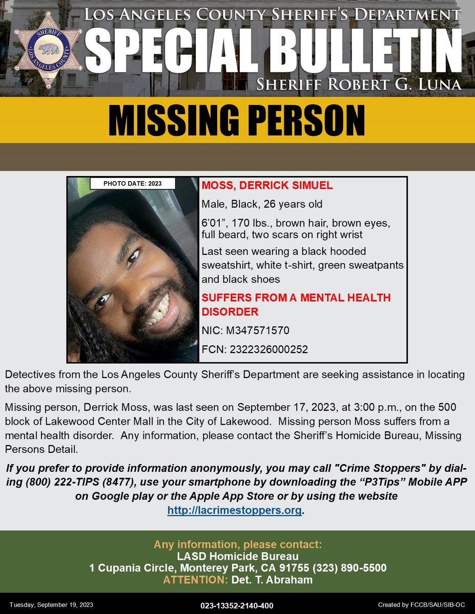 LA County Sheriffs tweet media