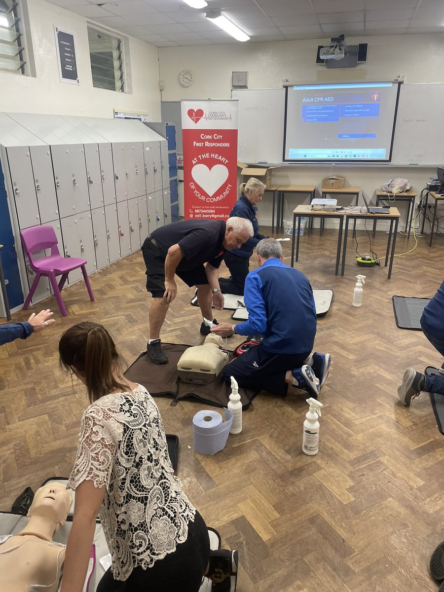 Cork City First Responders (@ccfr2012) on Twitter photo Another night delivering the <a href="/Irishheart_ie/">Irish Heart Foundation</a> AED Heartsaver course with Neptune BasketBall Club. Fantastic night had by all well done to all those that attended. Another night delivering the <a href="/Irishheart_ie/">Irish Heart Foundation</a> AED Heartsaver course with Neptune BasketBall Club. Fantastic night had by all well done to all those that attended.